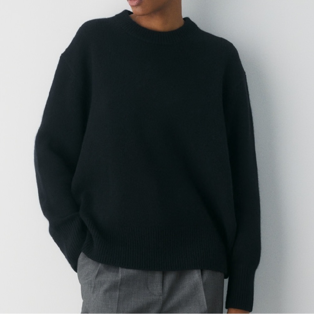 Aritzia Plush Cashmere Oversized Crew Sweater